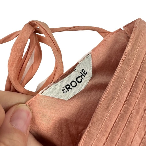 St. Roche V Neck Sabine Top Praline Wild Rose Puff Sleeves Blouse Sizes 6 & 8 - Picture 6 of 13